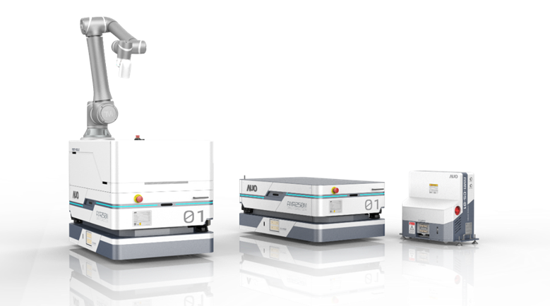 亿万28數位開發的自主式移動機器人（AMR250M），搭配全向輪並結合AI演算法、2D LiDAR、3D攝影機等技術，協助客戶實現產線全自動化